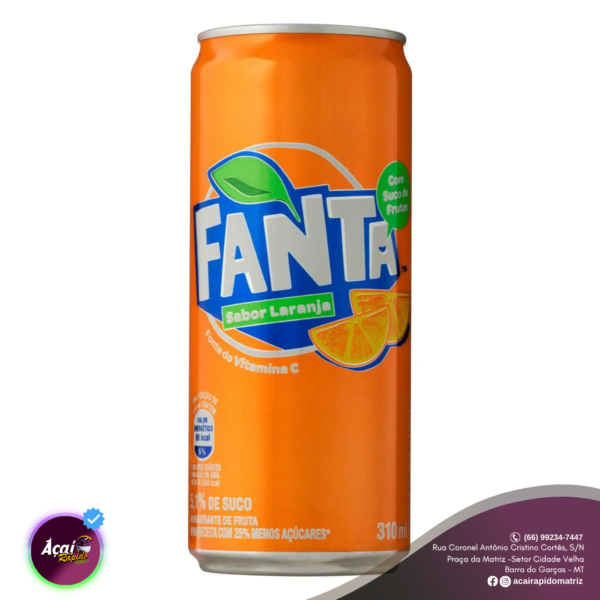 Refrigerante Fanta Laranja Lata 310 ml